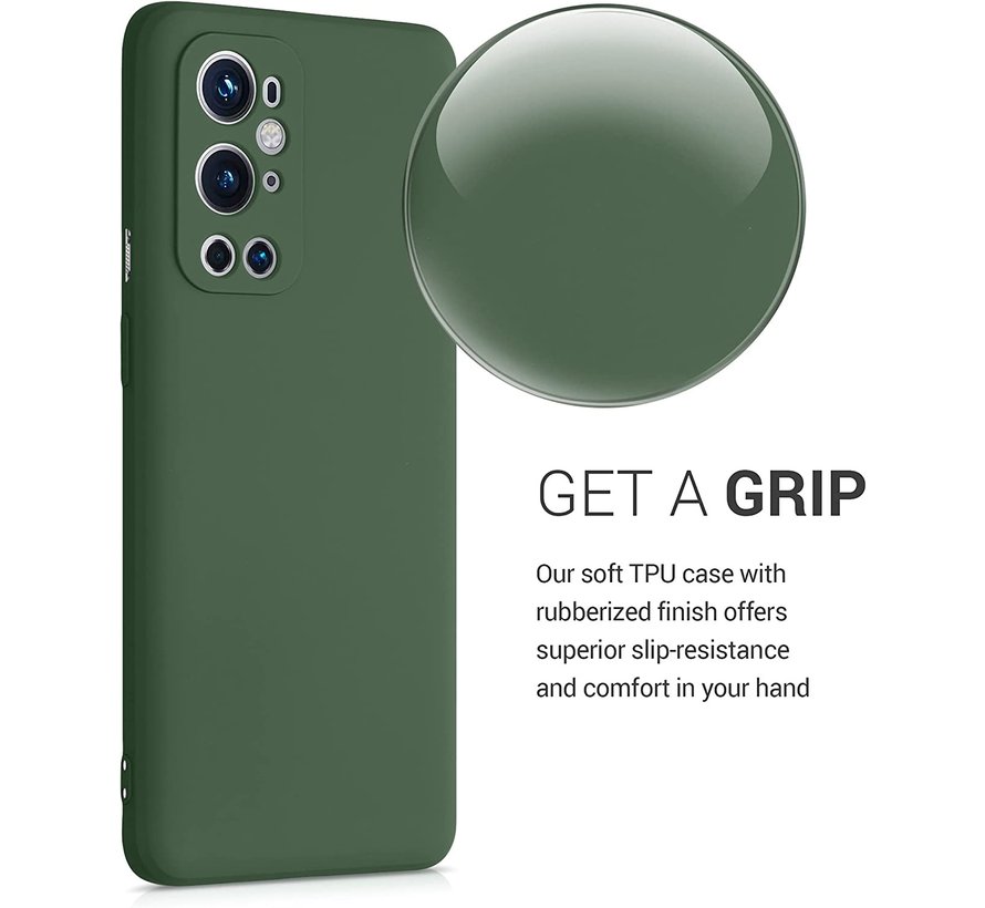 OnePlus 9 Pro Case Liquid Silicone Green