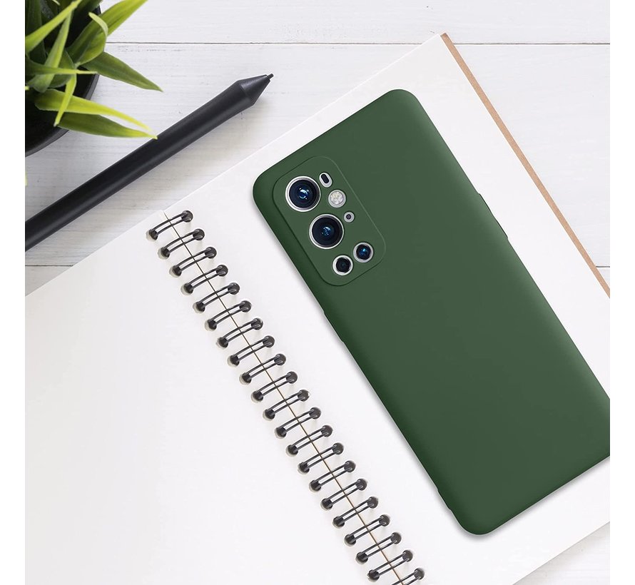 OnePlus 9 Pro Case Liquid Silicone Green