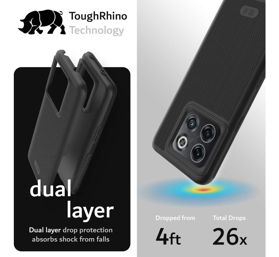 OnePlus 10T Case MergeGrip DualShield Black