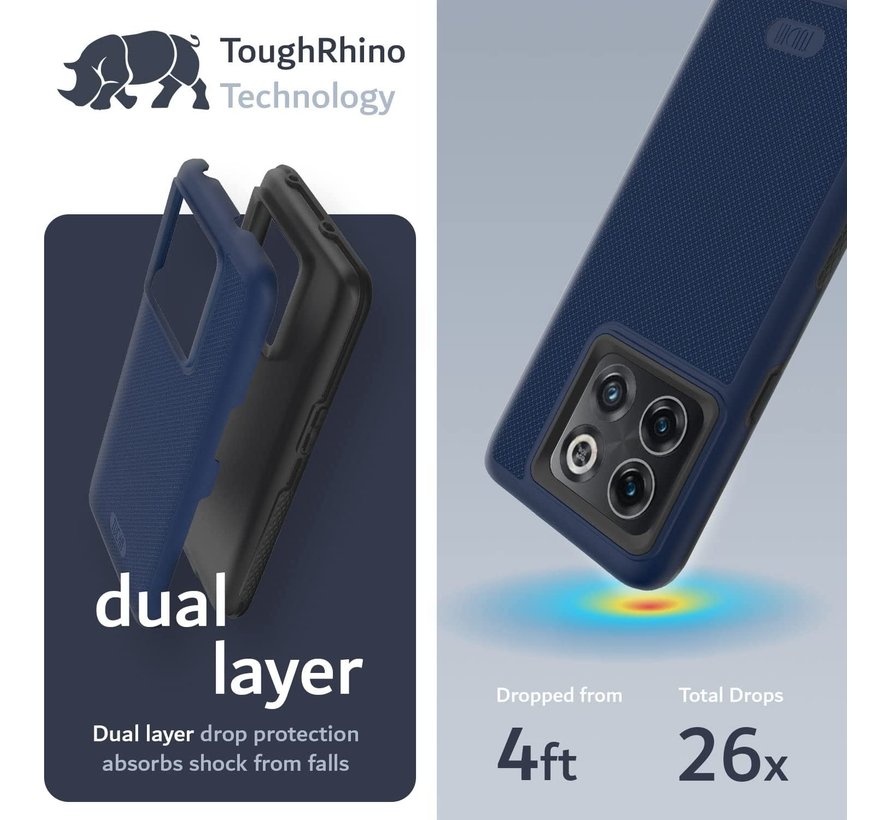 OnePlus 10T Hülle MergeGrip DualShield Blau