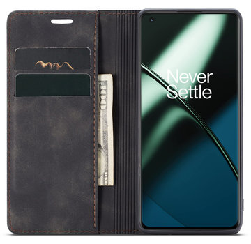 ProGuard OnePlus 11 Wallet Case Vintage Leder Schwarz