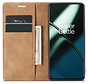 OnePlus 11 Wallet Case Vintage Leder Braun