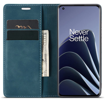 ProGuard OnePlus 10 Pro Wallet Case Vintage Leather Blue