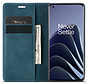 OnePlus 10 Pro Wallet Case Vintage Leather Blue