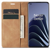 ProGuard OnePlus 10 Pro Wallet Case Vintage Leather Beige