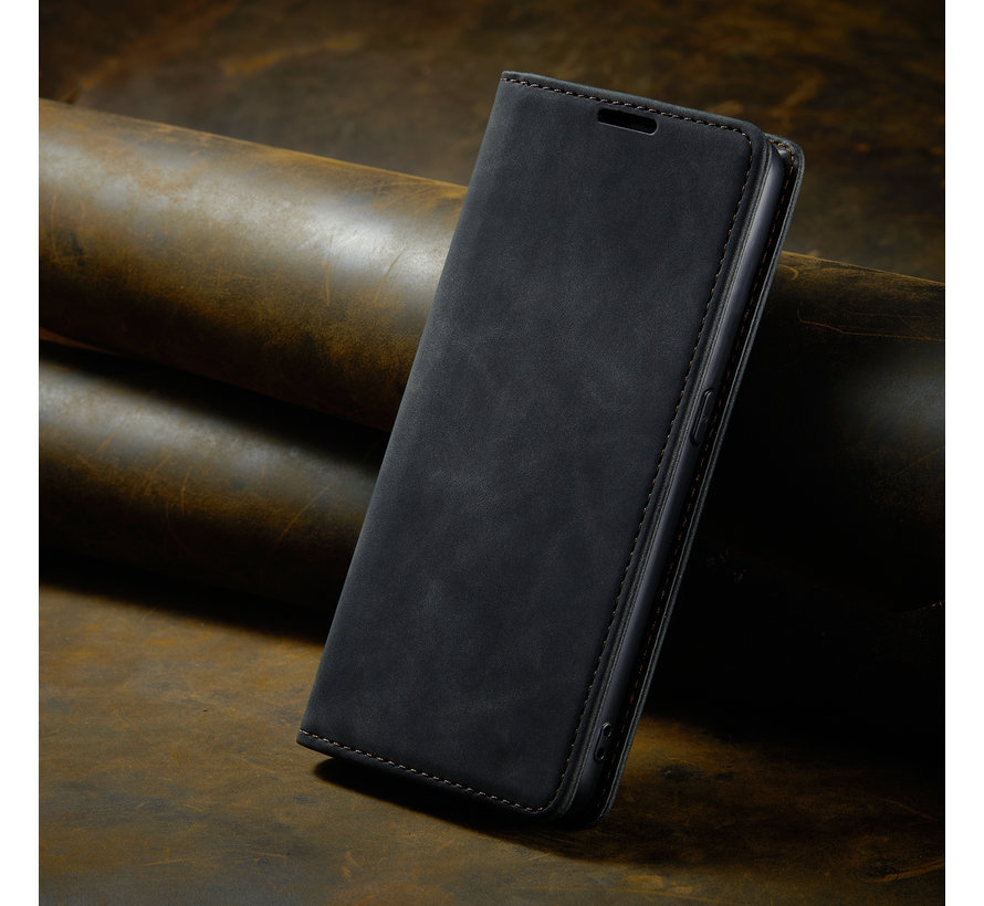 OnePlus 10T Wallet Case Vintage Leather Black