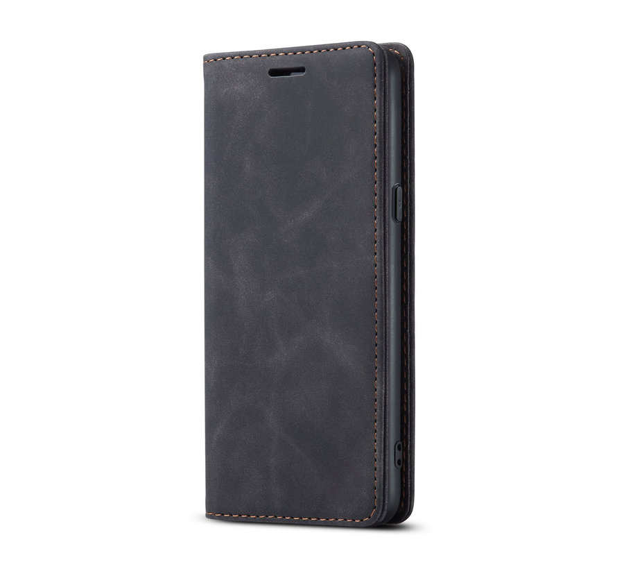 OnePlus 10T Wallet Case Vintage Leder Schwarz