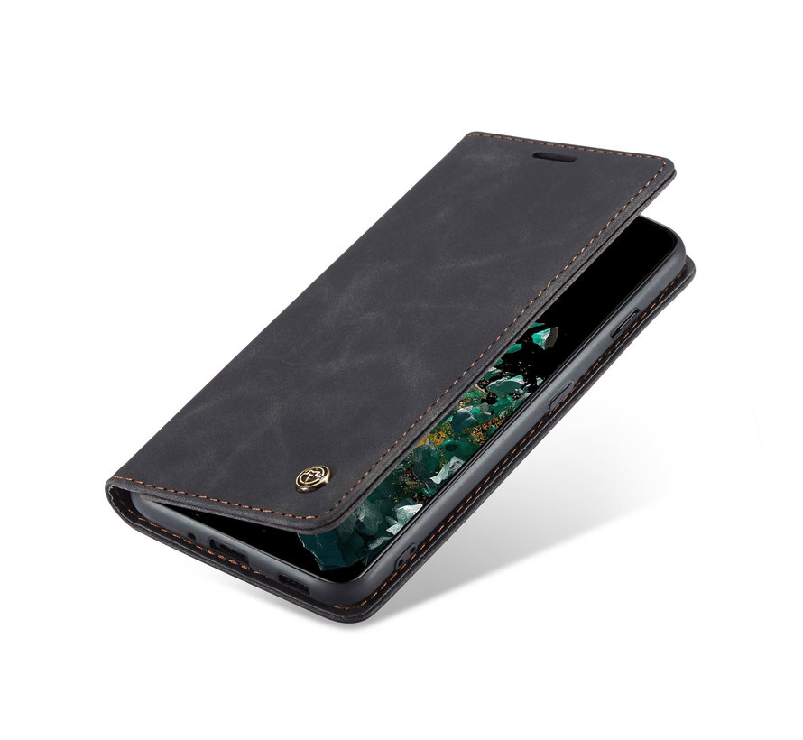 OnePlus 10T Wallet Case Vintage Leather Black