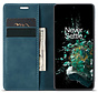 OnePlus 10T Wallet Hoesje Vintage Leder Blauw