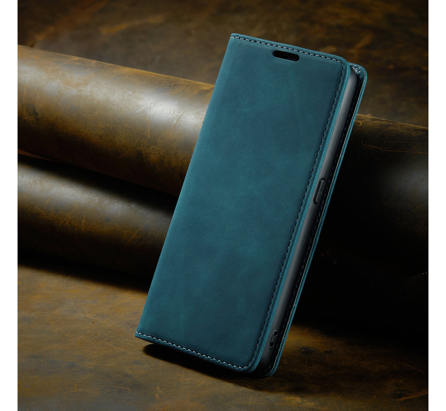 OnePlus 10T Wallet Case Vintage Leather Blue