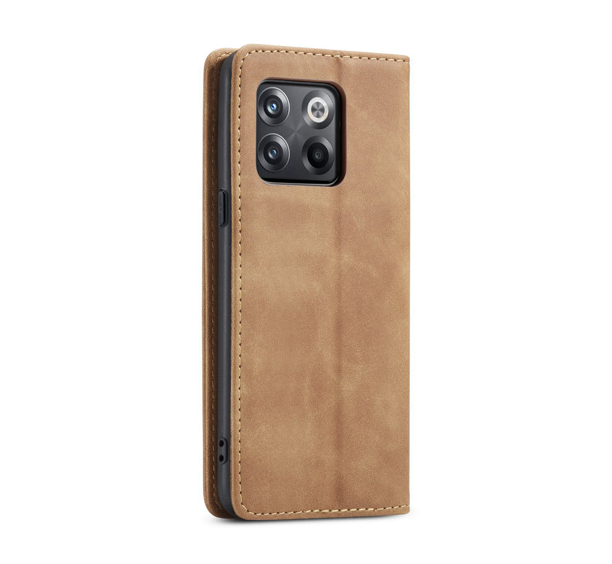 OnePlus 10T Wallet Case Vintage Leather Brown