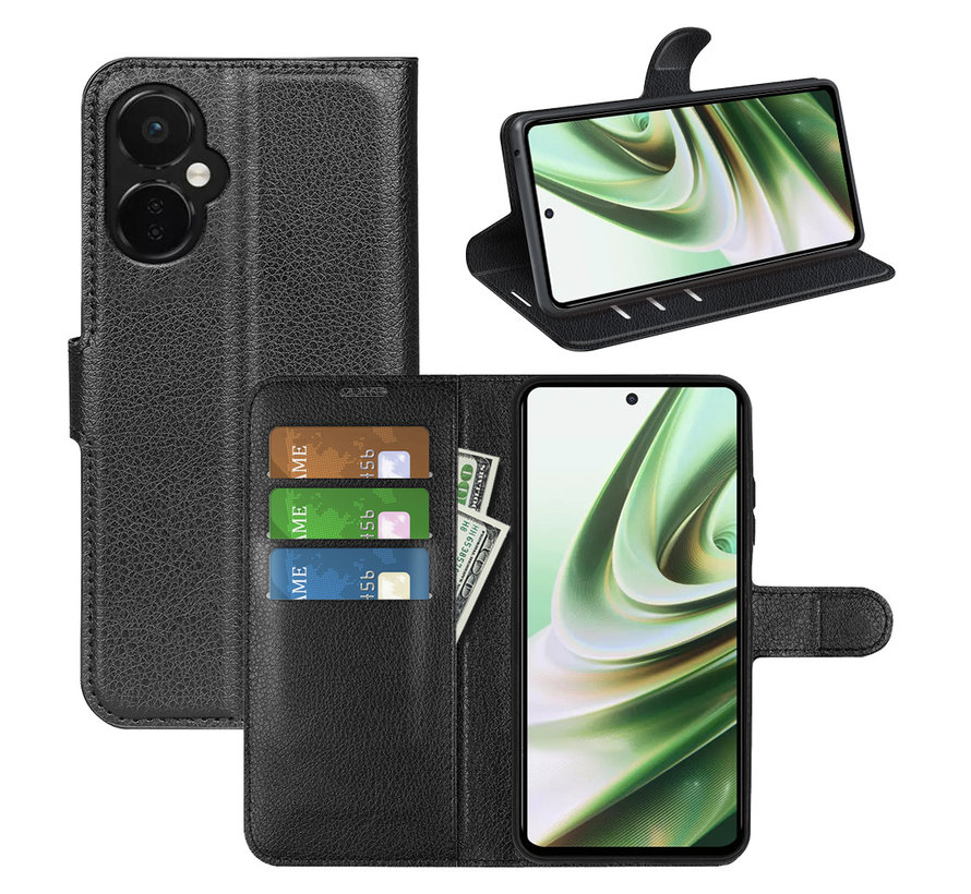 OnePlus Nord CE 3 Lite Wallet Flip Case Black