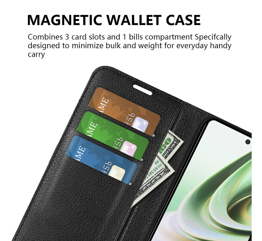 OnePlus Nord CE 3 Lite Wallet Flip Case Zwart