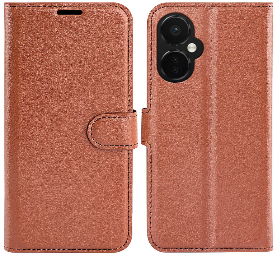 OnePlus Nord CE 3 Lite Wallet Flip Case Bruin