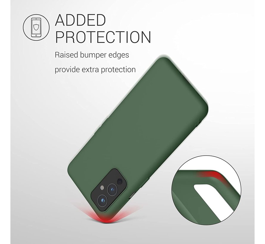 OnePlus 9 Case Flüssiges Silikongrün