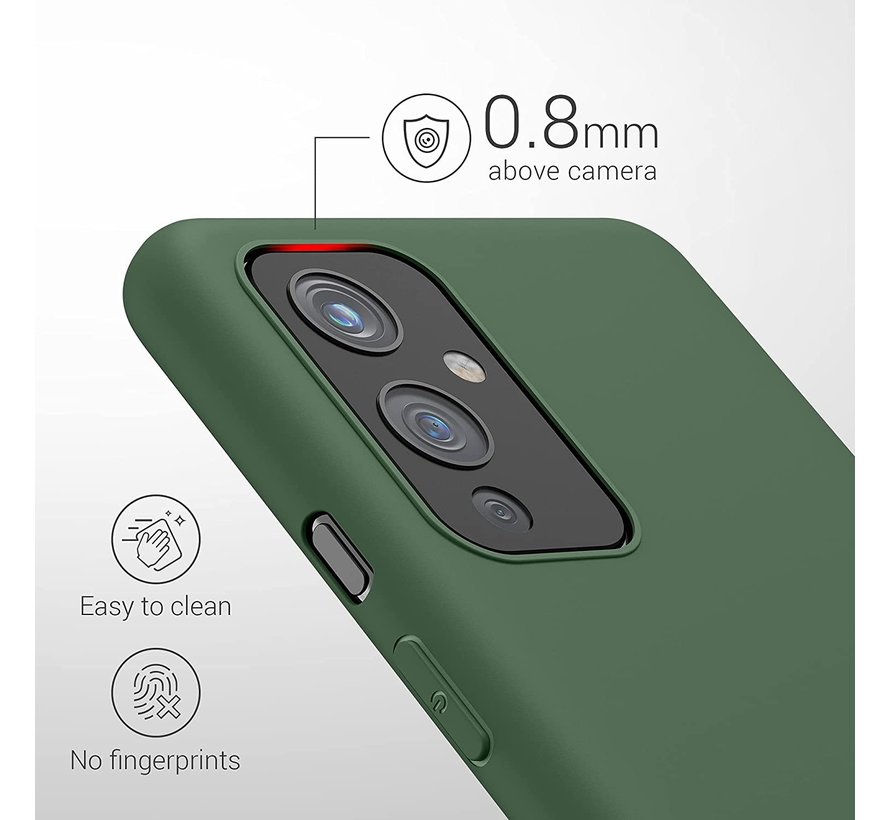 OnePlus 9 Case Flüssiges Silikongrün