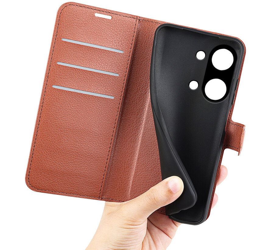 OnePlus Nord 3 Wallet Flip Case Brown