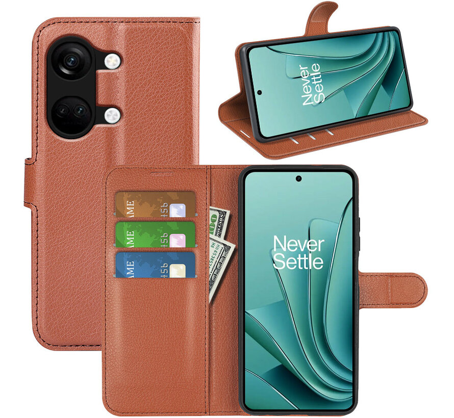 OnePlus Nord 3 Wallet Flip Case Braun
