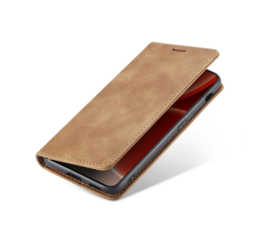 OnePlus Nord 3 Wallet Hoesje Vintage Leder Beige