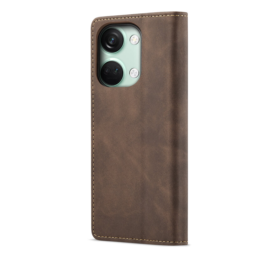 OnePlus Nord 3 Wallet Case Vintage Leder Braun