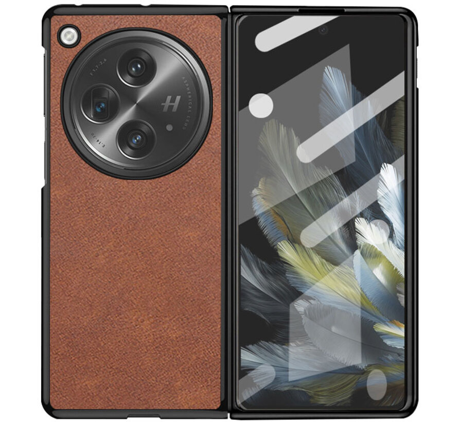 OnePlus Open case leather Brown
