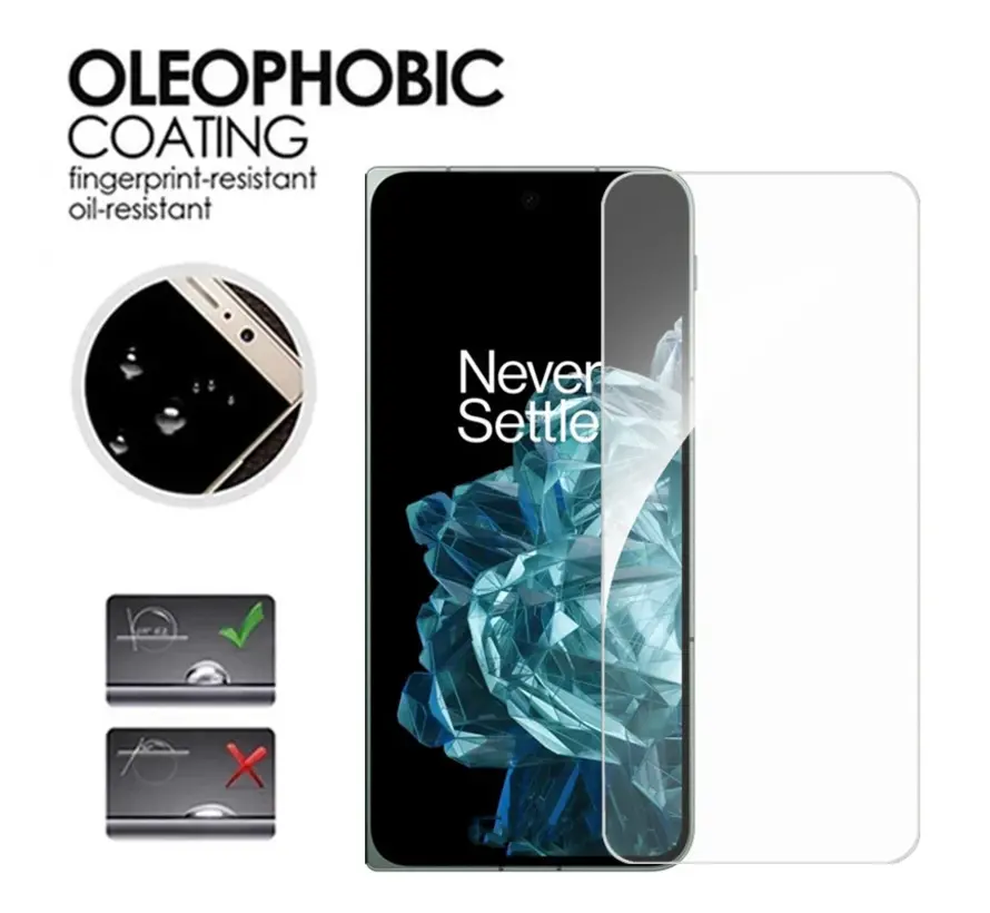 OnePlus Open 9H 2.5D Glazen Screen Protector 2 st.
