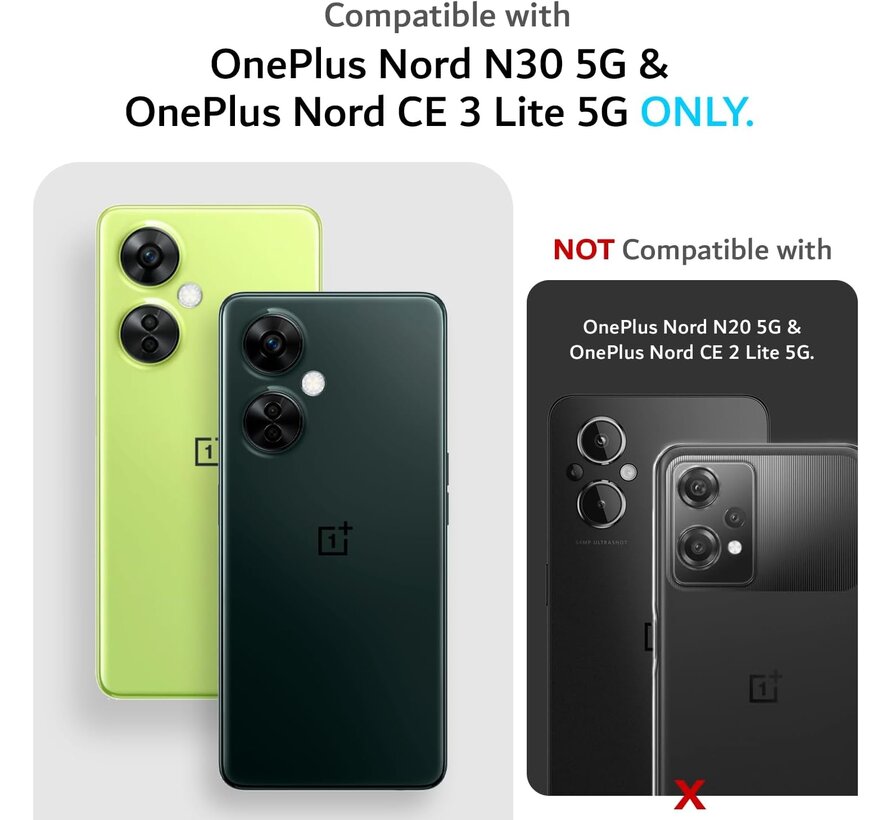 OnePlus Nord CE 3 Lite Hülle MergeGrip DualShield Schwarz