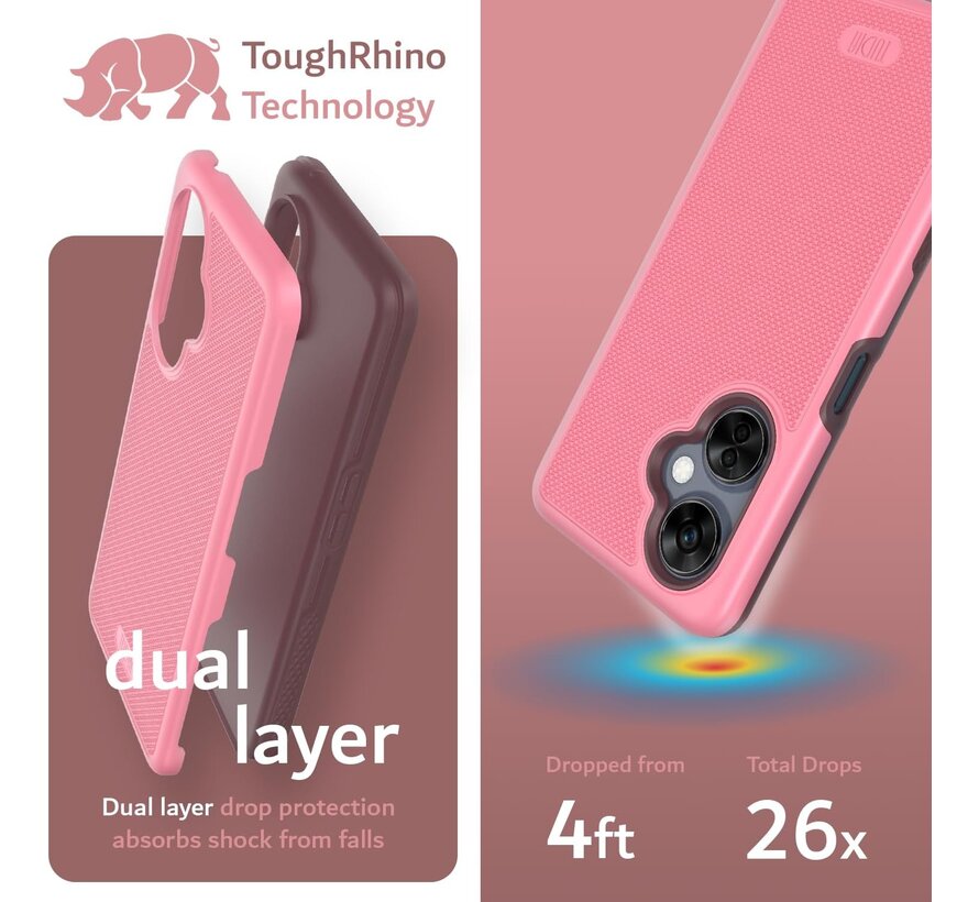 OnePlus Nord CE 3 Lite Hoesje MergeGrip DualShield Roze