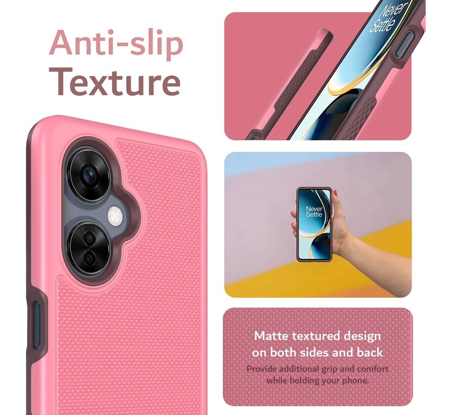 OnePlus Nord CE 3 Lite Case MergeGrip DualShield Pink