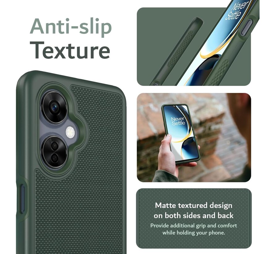 OnePlus Nord CE 3 Lite Case MergeGrip DualShield Green