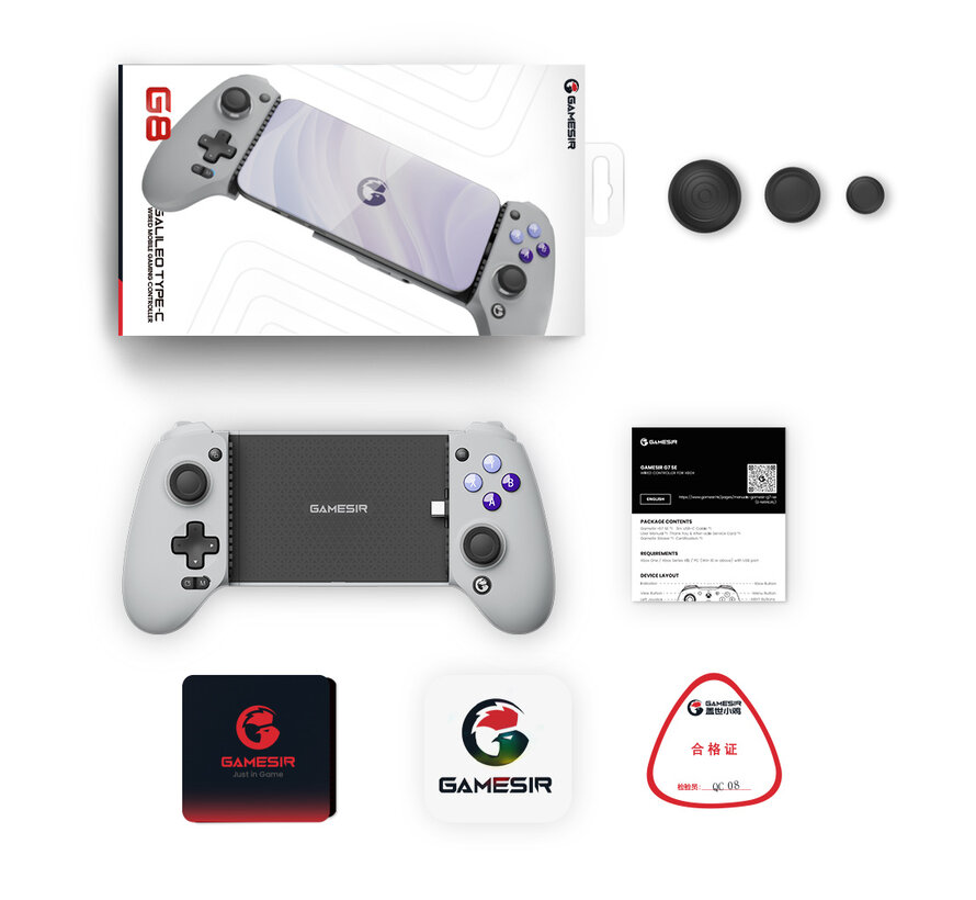 G8 Mobile Gaming Controller USB-C Android/iOS