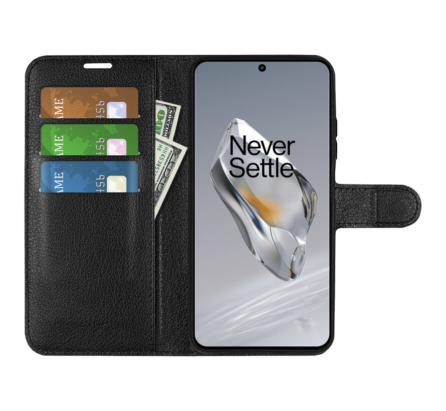 OnePlus 12 Wallet Flip Case Black