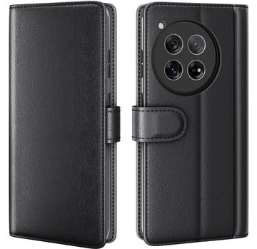 ProGuard OnePlus 12 Wallet Case Echtleder Schwarz