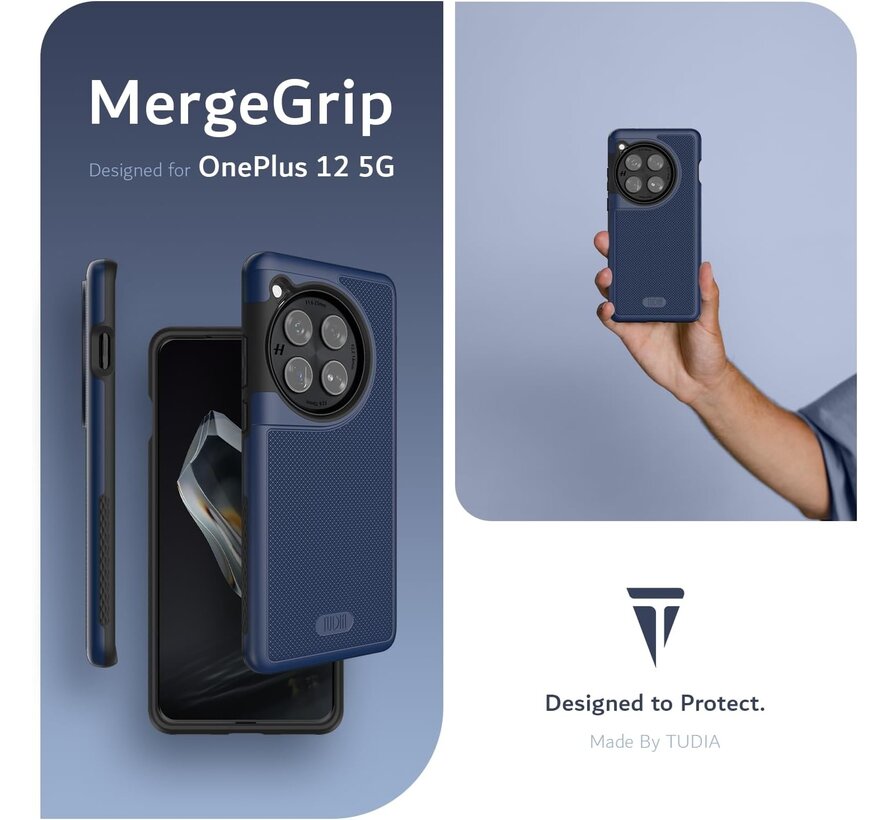 OnePlus 12 Case MergeGrip Indigo Blue