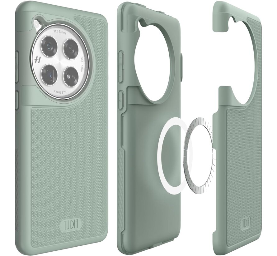 OnePlus 12 Hoesje MergeGrip [MagSafe] Licht Groen