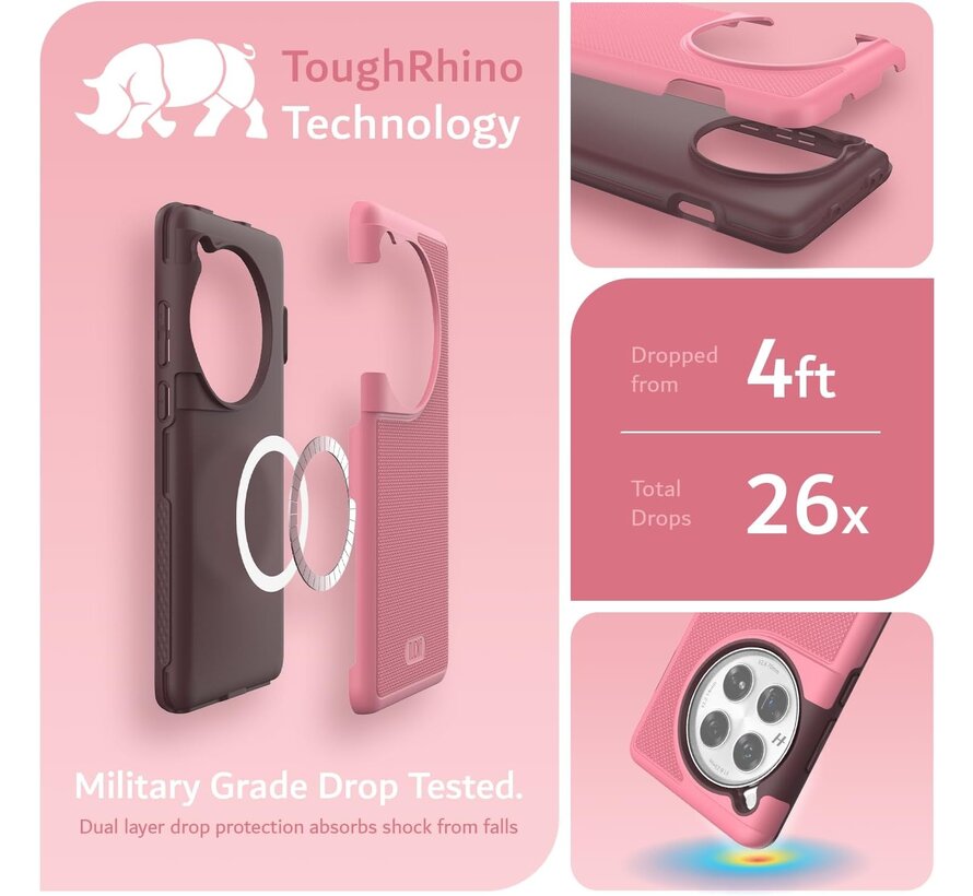 OnePlus 12 Case MergeGrip [MagSafe] Pink