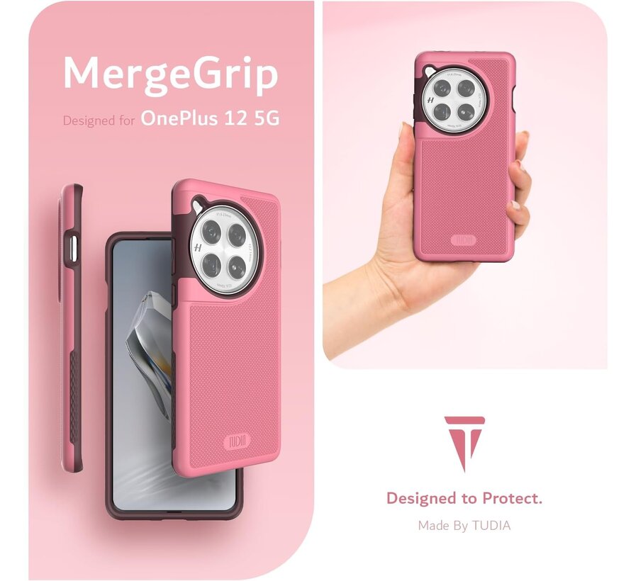 OnePlus 12 Case MergeGrip [MagSafe] Pink