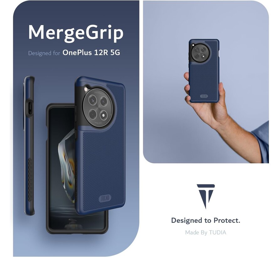 OnePlus 12R Hoesje MergeGrip Indigo Blauw