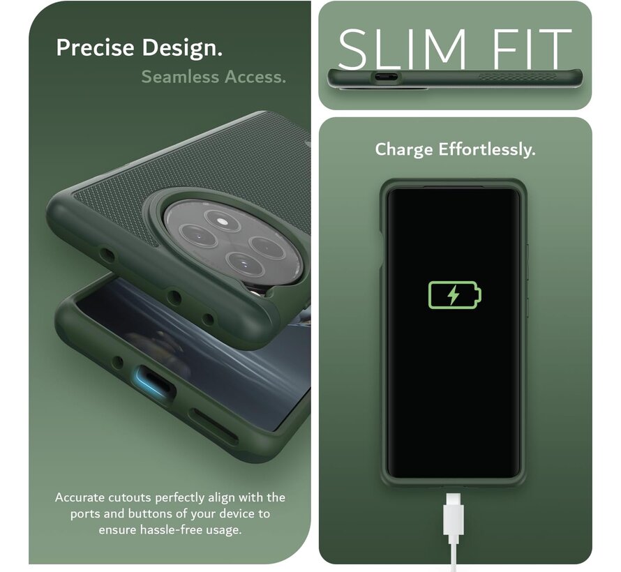 OnePlus 12R Case MergeGrip Dark Green