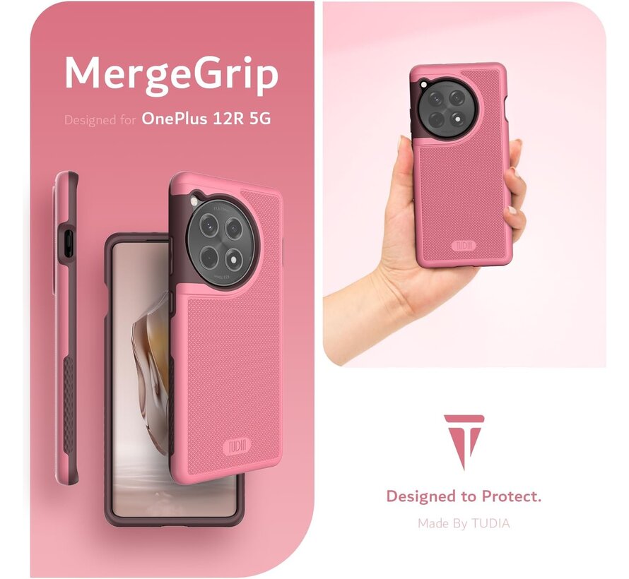 OnePlus 12R Case MergeGrip Pink