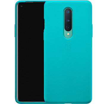 OnePlus 8 Hoesje Bumper Case Sandstone Cyaan