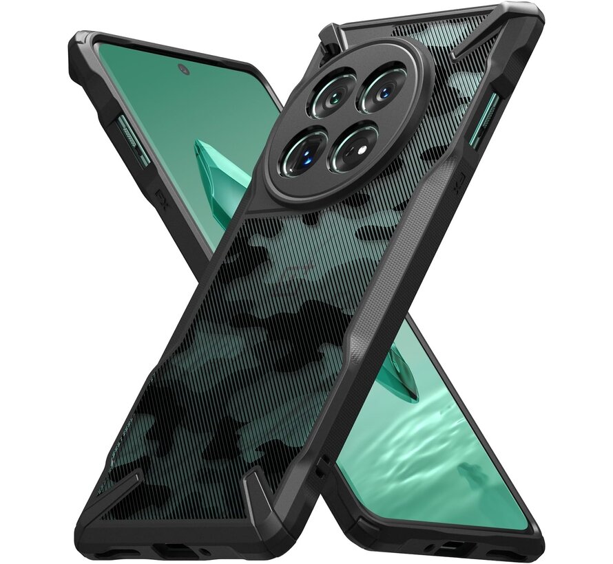 OnePlus 12 Hülle Fusion-X Schwarz Camouflage