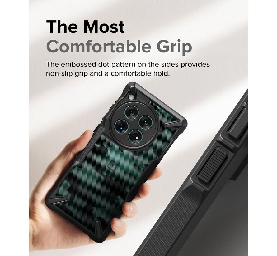 OnePlus 12 Case Fusion-X Black Camouflage