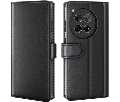 ProGuard OnePlus 12R Wallet Case Echtleder Schwarz