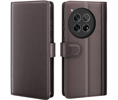 ProGuard OnePlus 12R Wallet Case Genuine Leather Brown