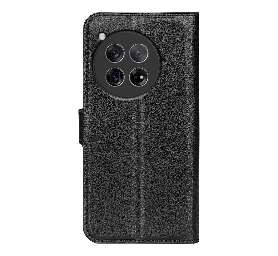 OnePlus 12R Wallet Flip Case Black