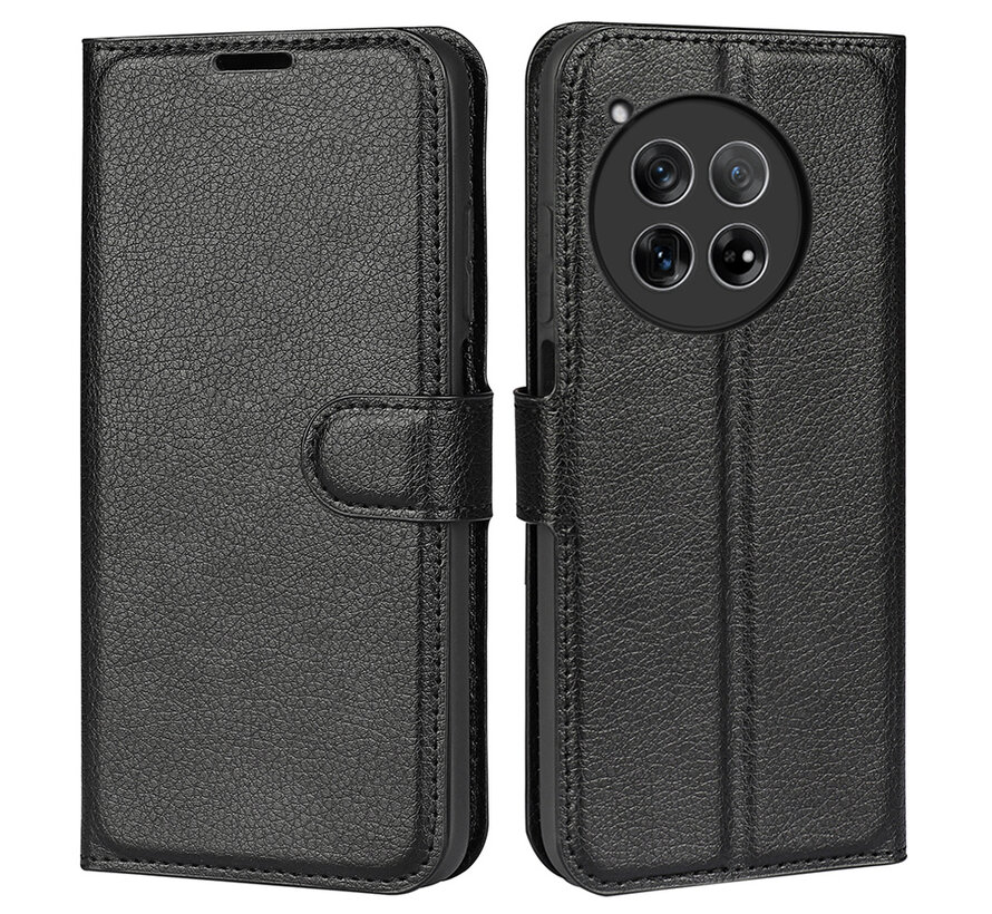 OnePlus 12R Wallet Flip Case Black