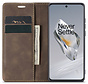 OnePlus 12 Wallet Case Vintage Leder Braun