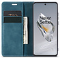 OnePlus 12 Wallet Case Vintage Leather Blue