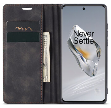 ProGuard OnePlus 12 Wallet Case Vintage Leder Schwarz
